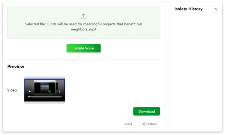 Innovative Solutions for Isolating Voice from A Video