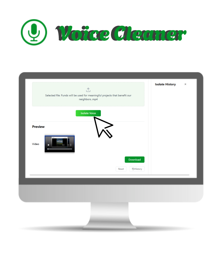 Isolate Voice with Voice Cleaner