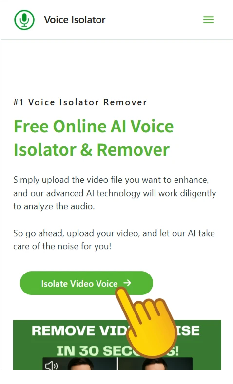 grab-your-iphone step one voice isolator ipone